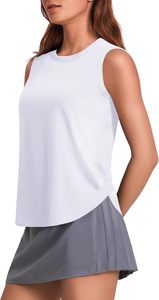 Camiseta sin mangas de punto para mujer, moderna, morada, con cuello redondo, informal, de color liso, transpirable, de longitud regular, ODM OEM - Product Image 3