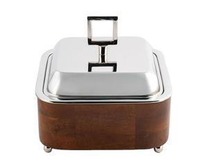 Classique élégant arabe chauffe-plats Buffet Hotpot aspect décoratif moyen-orient ramadan casseroles marmite en bois chauffe-isolé - Product Image 4