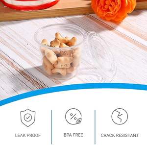 Vasitos de Gelatina YAMAT, Vasos Desechables para Postre con Tapa, Pequeños Recipientes de Plástico para <span class=keywords><strong>Salsa</strong></span> de Tomate para Llevar - Product Image 6