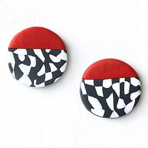 Boucles d'oreilles en résine légères, fabriquées à la main avec un polissage lisse, design tendance, qualité durable pour les bijoux de mode, accessoires en cristal - Product Image 2