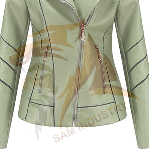 Chaquetas de Cuero para Mujer a Precio de Mayoreo, Nueva Llegada, Chaquetas de Cuero con Diseño Personalizado y Color Personalizado, Tejidas en Algodón - Product Image 5