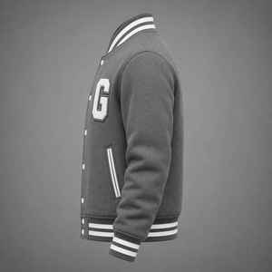 Veste universitaire pour homme, automne, logo personnalisé, manches longues, veste de baseball, veste de letterman, OEM, vente en gros - Product Image 5