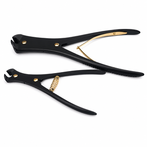 Instrumentos Quirúrgicos Ortopédicos Stille, Pinza para Huesos de Doble Acción con Recubrimiento Negro, Recta y Curva, 22cm 24cm - Product Image 2