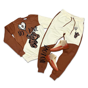 Ensemble de survêtement pour homme et femme de haute qualité, streetwear pour adultes, à capuche, 3 pièces, 100% coton - Product Image 6