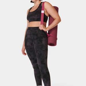 Women's Yoga <b>Leggings</b> Solid <b>Pattern</b> Anti-pilling Four-Way Stretch Quick Dry Breathable Spandex/Nylon High Waist <b>Leggings</b> - Product Image 3