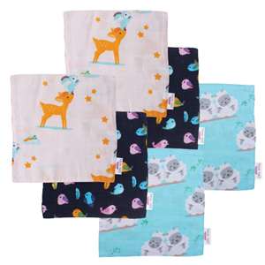 Polka Tots Chiffon de lavage pour bébés Chiffon en coton biologique pour nouveau-né Serviette de toilette pour enfants (lot de 6) - Product Image 2