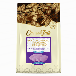 Proveedor Mayorista a Gran Escala, Envío Rápido Global, Chocolate Compuesto HALAL OEM/ODM, Botón de Chocolate de Arándanos y Cacao 1KG para Uso en Panadería - Product Image 1
