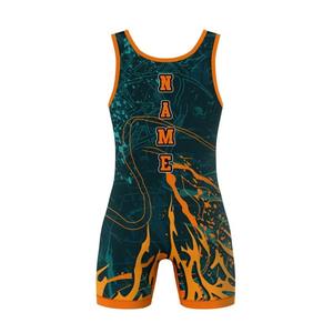 Maillot de lutte professionnel numérique extensible, respirant et léger, séchage rapide, pour entraînement d'élite national, homme et femme - Product Image 2