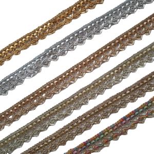 Encaje de tela para vestido, ribete de encaje para bata, encaje africano barato, bordado nigeriano, venta al por mayor de fábrica, 100% poliéster, sostenible, tejido a crochet - Product Image 1