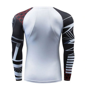 Factory Manufacturer Customized Printed Rash Guards With Custom Logo Design <b>Men's</b> <b>Compression</b> Wear <b>Shirts</b> Full Sleeve Rash Guard - Product Image 3