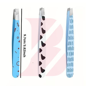 Service OEM ODM, Nouveauté, Ensemble de 3 pinces à épiler en acier inoxydable sur mesure, outils de précision pour hommes et femmes - Product Image 6