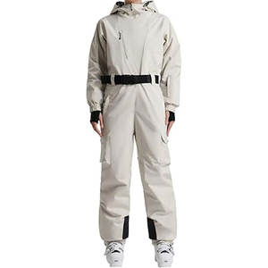 Traje de Esquí de Una Pieza para Mujer, Diseño Asimétrico, Mono Utilitario, Impermeable, Aislado, Traje de Nieve, Chaqueta de Snowboard para Invierno - Product Image 1