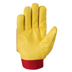 ถุงมือประกอบงานอุตสาหกรรม ผลิตในปากีสถาน สำหรับงานประกอบยานยนต์ ช่างยนต์ ถุงมือนิรภัย พร้อมแถบรัดข้อมือแบบยืดหยุ่นและแถบเวลโคร - Product Image 2