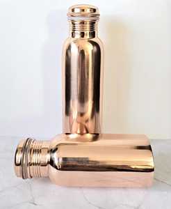 Botellas de Agua Reutilizables Hechas a Mano de Cobre Sólido, Herméticas, con Tapa para Beber Directamente, para Estudiantes, Gimnasio, Viajes, Regalos Empresariales, Precio al por Mayor - Product Image 4