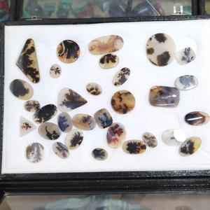 Vente en gros de cabochon d'agate dendritique de qualité supérieure Agate dendritique en forme de mélange pierre précieuse en vrac pour la fabrication de bijoux - Product Image 4