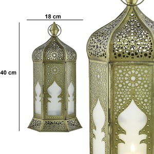 Portavelas Marroquí de Metal Lujoso Hecho a Mano para Decoración de Mesa en Ramadán 2026 - Product Image 2