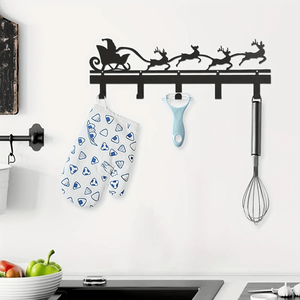 CIFbuy Snowflake <b>Wall</b> Mount <b>Key</b> Holder with <b>Hooks</b> Organiser for Home Entryway TikTok for Temu Pick up Service - Product Image 3