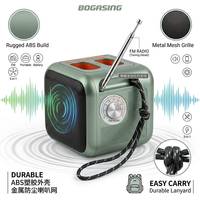 Haut-parleur portable LN-1007BT avec antenne télescopique, radio FM, mini enceinte sans fil en forme de cube, son puissant 5W, vente en gros
