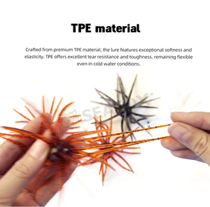Nuova Esche <span class=keywords><strong>Artificiali</strong></span> Galleggianti in Silicone a Forma di Riccio Marino da 9,5g per la Pesca di Spigole, Trote, in Acqua Salata e Dolce - Product Image 3