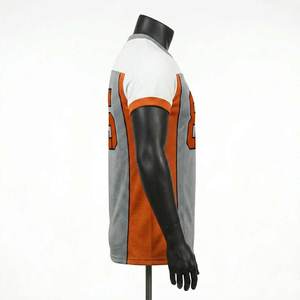 Camiseta de Fútbol Americano con Estampado por Transferencia Térmica, Personalizada, de Manga Corta, Unisex, Hecha a Medida, Transpirable, Talla Grande, Ropa Deportiva Anti-UV - Product Image 2