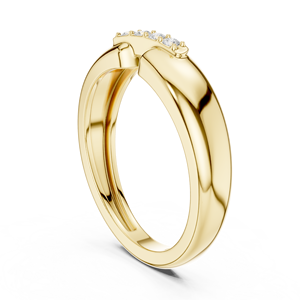 OEM ODM Yellow Gold Lab Grown <b>Diamond</b> Anniversary <b>Ring</b> Fine Jewelry Manufacturer - Product Image 3