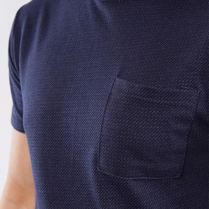 Camiseta de Cuello Redondo Texturizada y Transpirable para Hombre, Logotipo Personalizado, Color Sólido, 100% Algodón, Ropa Urbana de Manga Corta, Fabricante OEM ODM, EE. UU. - Product Image 2