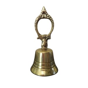 Premium Quality Solid <b>Brass</b> Pooja <b>Bell</b> Wall Hanging High-Lustre Gold Finish Handcrafted Home Decor for Festival Occasions - Product Image 2