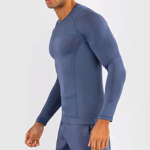 Personaliza Tu Propio Logotipo, Camiseta de Compresión Sublimada de Manga Larga para MMA, BJJ, Rashguard para Hombre - Product Image 3