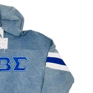 Sudadera con Capucha de Mezclilla Phi Beta Sigma para Hombre, Ajuste Cómodo, Tela Premium, Ropa de Fraternidad Griega, Ropa Deportiva Informal - Product Image 3
