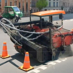 Balayeuse hydraulique pour les chantiers de construction et le nettoyage de la poussière des routes publiques urbaines - Product Image 3