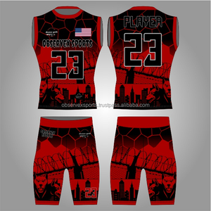 Uniformes 7V7 para Jóvenes, Diseño Transpirable, para Entrenamiento en Equipo, Uniforme de Fútbol Americano con Bandera, Compresión para Juego, Uniforme 7on7 - Product Image 1