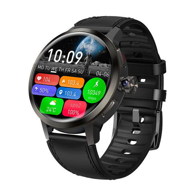 1520mAh Large Battery DM82 4G SIM Card Android Smart Watch 1.75inch AMOLED Screen HD Rotating Camera Video Call Phone Smartwatch