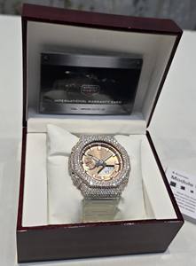 Reloj G-Shock de Dos Tonos con Bisel de Diamantes Grandes, Reloj de Pulsera de Cuarzo de Alta Calidad, Unisex, para Adultos, Diseño Premium, al Mejor Precio - Product Image 6