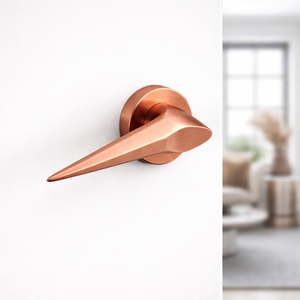 ชุดมือจับประตูทองเหลืองแบบหรูหราทันสมัยพร้อมชุดล็อคแบบฝัง |   มือจับประตูสำนักงานวิลล่าที่ทนทาน พร้อมอุปกรณ์ตกแต่ง - Product Image 3