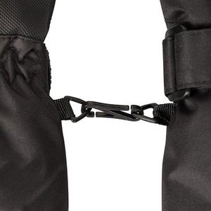 Guantes de Esquí Unisex de Dedo Completo, Impermeables, de Poliéster Aislado, para Actividades al Aire Libre de Invierno, con Cierre de Cordón, Color Negro - Product Image 6