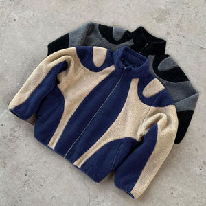 Custom Manufacturer Sherpa <b>Winter</b> Coated Eco-Friendly Windproof Fleece Zip-Up Jacket for Men - Product Image 2