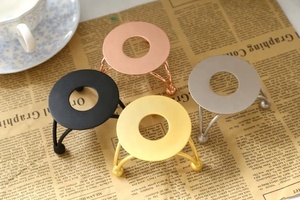 Fantaisie Design Laiton Timbre Cire Sceau Poêle Cire Fondant Réchauffeur Poêle Designer En Bois Et En Laiton Port Avec Cuillère - Product Image 5