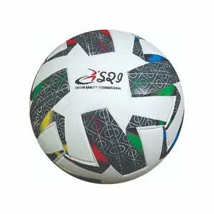 ลูกฟุตบอล,ลูกฟุตบอลปรับแต่งการจับคู่การฝึกอบรม PU ขายส่งคุณภาพสูงขนาด5ถุงบรรจุโลโก้เกม PCS สี GUA SKO