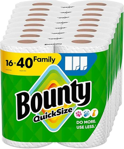 กระดาษเช็ดมือแบบม้วน Bounty ขนาดใหญ่พิเศษ สีขาว 16 ม้วนครอบครัว = 40 ม้วนปกติ - Product Image 5