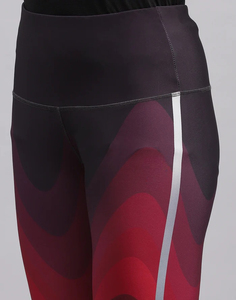 Leggings de sport pour femmes, couleur dégradée, longueur intégrale, taille élastique, respirant, spandex, polyester, coupe ajustée, leggings d'été - Product Image 5