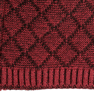 Gorro de Punto a Cuadros 2026, Unisex, para Invierno, Rojo y Negro, Talla Adulto 56-58CM, Acrílico, Estilo Holgado, Informal - Product Image 6