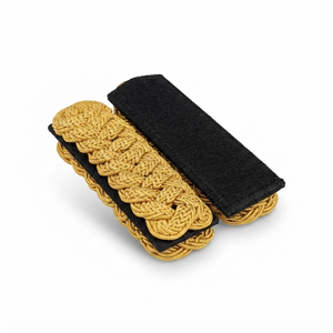 Fabricante ODM, Pares de Epaulettes de Hombro con Cordón Dorado para Uniforme Ceremonial, Bordados Premium para Oficiales - Product Image 5