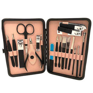 Outils professionnels pour les ongles en acier inoxydable plaqué avec logo personnalisé, pousse-ongles, coupe-ongles, kits de manucure et pédicure - Product Image 1