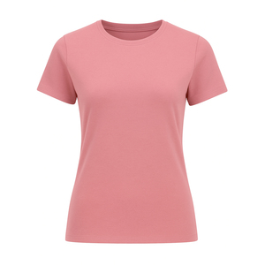 Camiseta de Algodón Transpirable de Color Sólido para Mujer, Ecológica, 200g, Secado Rápido, Estilo Casual de Verano, Corte Regular, Manga Corta - Product Image 5