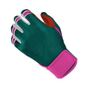 Leather Batting Gloves Breathable <b>Hook</b> And Loop Closure Unisex Adult Training Baseball Bating Gloves For Training - Product Image 3
