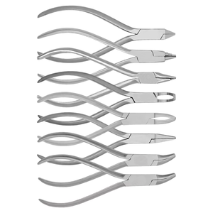 Kit de pinces, coupe-fil et ciseaux orthodontiques manuels en acier inoxydable T/C, instruments dentaires, outils chirurgicaux de classe I, couleur argent - Product Image 2