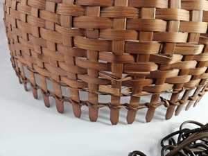 Hanging Woven <b>Wicker</b> Lamp With Chain Boho Rattan Pendant Light Natural Bamboo Ceiling Lamp Home Decor Supplier - Product Image 2