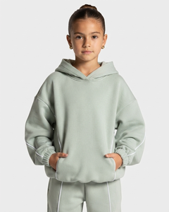 Ensemble de survêtement pour filles, sweat-shirt épais et pantalon de jogging, en molleton de coton, chaud pour l'hiver, décontracté, vêtements de sport pour filles, deux pièces - Product Image 3