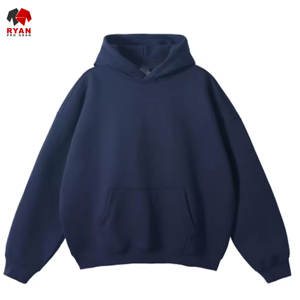 Sweat à capuche confortable et respirant en molleton 100% coton Ryan Pro Gear pour hommes avec impression de logo personnalisé, conception OEM ODM - Product Image 1