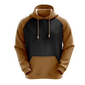 Sweat à capuche oversize personnalisé pour homme, bicolore, style streetwear décontracté avec cordons de serrage, fournisseur en gros - Product Image 1